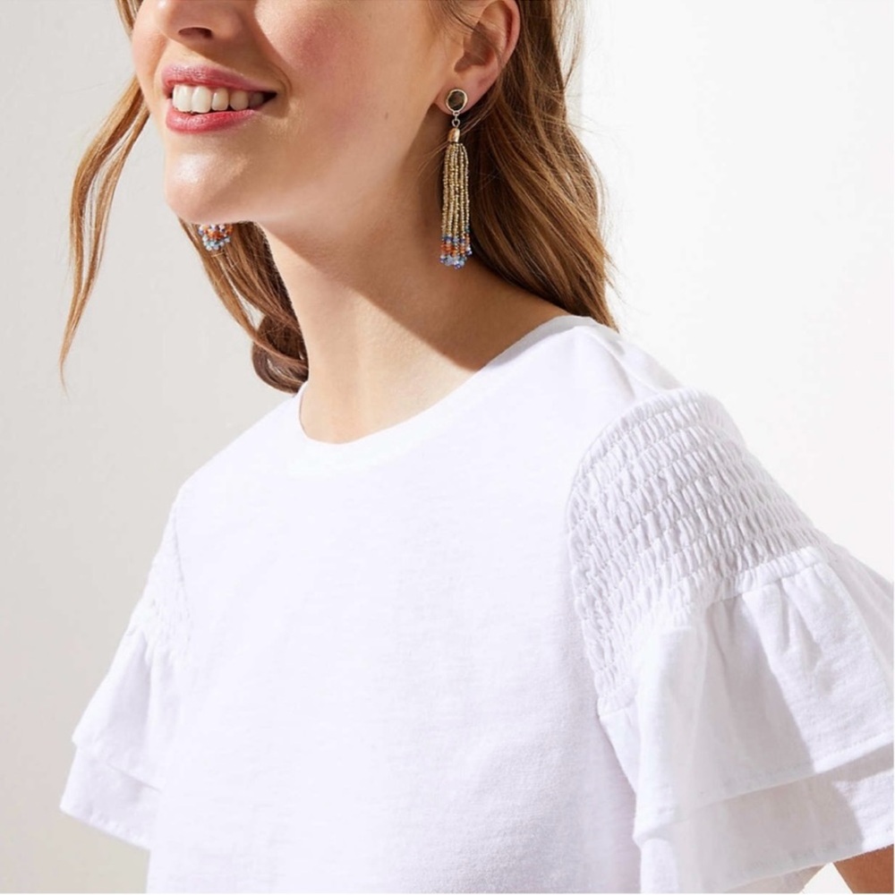 Bundle of Loft Smocked Flutter Sleeve Top